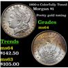 Image 1 : 1900-o Colorfully Toned Morgan Dollar $1 Grades Choice Unc