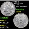 Image 1 : 1889-o Morgan Dollar $1 Grades Select Unc