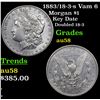 1883/18-3-s Vam 6 Morgan Dollar $1 Grades Choice AU/BU Slider