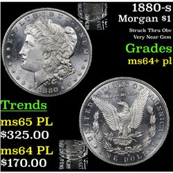 1880-s Morgan Dollar $1 Grades Choice Unc+ PL