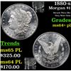 Image 1 : 1880-s Morgan Dollar $1 Grades Choice Unc+ PL