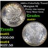 Image 1 : 1885-o Colorfully Toned Morgan Dollar $1 Grades Choice+ Unc