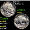 Image 1 : 1937-s Buffalo Nickel 5c Grades Select+ Unc