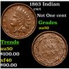 Image 1 : 1863 Indian Civil War Token 1c Grades AU, Almost Unc