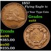 Image 1 : 1857 Flying Eagle Cent 1c Grades Select AU