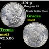 Image 1 : 1891-p Morgan Dollar $1 Grades Select Unc