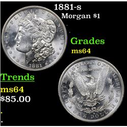 1881-s Morgan Dollar $1 Grades Choice Unc