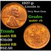 Image 1 : 1927-p Lincoln Cent 1c Grades Choice+ Unc RB
