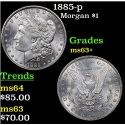 1885-p Morgan Dollar $1 Grades Select+ Unc