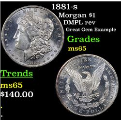 1881-s Morgan Dollar $1 Grades GEM Unc