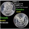 Image 1 : 1881-s Morgan Dollar $1 Grades GEM Unc