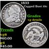 Image 1 : 1833 Capped Bust Dime 10c Grades vg details