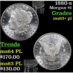 1880-s Morgan Dollar $1 Grades Select Unc+ PL