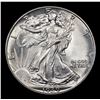 Image 2 : 1939-p Walking Liberty Half Dollar 50c Grades GEM Unc