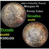 Image 1 : 1881-s Colorfully Toned Morgan Dollar $1 Grades GEM+ Unc