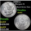 Image 1 : 1880-o Morgan Dollar $1 Grades Select Unc