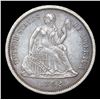 Image 2 : 1862-p Seated Liberty Dime 10c Grades xf+