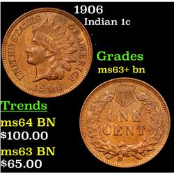1906 Indian Cent 1c Grades Select+ Unc BN