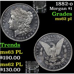 1882-o Morgan Dollar $1 Grades Select Unc PL