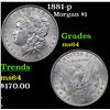 Image 1 : 1881-p Morgan Dollar $1 Grades Choice Unc