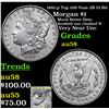 Image 1 : 1891-p Top 100 Vam 2B I3 R6 Morgan Dollar $1 Grades Choice AU/BU Slider