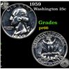 Image 1 : Proof 1959 Washington Quarter 25c Grades GEM+ Proof