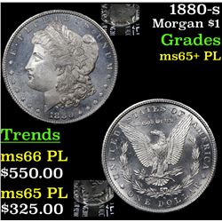 1880-s Morgan Dollar $1 Grades GEM+ PL