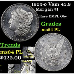1902-o Vam 45.9 Morgan Dollar $1 Grades Choice Unc PL
