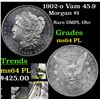 Image 1 : 1902-o Vam 45.9 Morgan Dollar $1 Grades Choice Unc PL