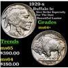 Image 1 : 1929-s Buffalo Nickel 5c Grades Choice+ Unc