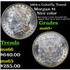 Image 1 : 1904-o Colorfully Toned Morgan Dollar $1 Grades GEM+ Unc