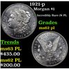 Image 1 : 1921-p Morgan Dollar $1 Grades Select Unc PL