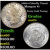 Image 1 : 1898-o Colorfully Toned Morgan Dollar $1 Grades GEM+ Unc