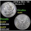 Image 1 : 1878-p Rev '79 Morgan Dollar $1 Grades Select Unc