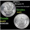 Image 1 : 1879-s Morgan Dollar $1 Grades GEM Unc