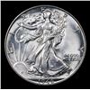 Image 2 : 1946-p Walking Liberty Half Dollar 50c Grades Choice Unc