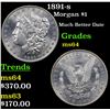 Image 1 : 1891-s Morgan Dollar $1 Grades Choice Unc