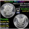 Image 1 : ***Auction Highlight*** NGC 1883-cc GSA Hoard Morgan Dollar $1 Graded ms63 pl By NGC (fc)