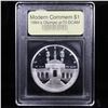Image 2 : Proof 1984-S Olympic Modern Commem Dollar $1 Graded GEM++ Proof Deep Cameo By USCG