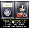 Image 1 : Proof 2017-S Boys Town Centennial Modern Commem Half Dollar 50c Graded GEM++ Proof Deep Cameo By USC