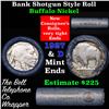Image 1 : Buffalo Nickel Shotgun Roll in Old Bank Style 'Bell Telephone'  Wrapper 1927 & d Mint Ends Grades