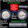 Image 1 : Buffalo Nickel Shotgun Roll in Old Bank Style 'Bell Telephone'  Wrapper 1925 & s Mint Ends Grades