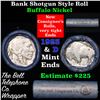 Image 1 : Buffalo Nickel Shotgun Roll in Old Bank Style 'Bell Telephone'  Wrapper 1923 & d Mint Ends Grades