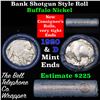 Image 1 : Buffalo Nickel Shotgun Roll in Old Bank Style 'Bell Telephone'  Wrapper 1920 & d Mint Ends Grades