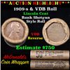 Image 1 : ***Auction Highlight*** Lincoln Wheat cent 1c orig roll, 1909-s end, VDB other end Grades (fc)