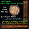 Image 1 : Uncirculated Lincoln 1c roll, 1959-p 50 pcs Grades