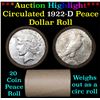 Image 1 : ***Auction Highlight*** Full solid date 1922-d Peace silver dollar roll (fc)
