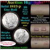 ***Auction Highlight*** 1923-p Uncirculated Peace Dollar Shotgun Roll (fc)