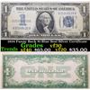 1934 Funny Back $1 Blue Seal Silver Certificate  Grades vf++