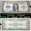 1923 $1 large size Blue Seal Silver Certificate, Signatures of Speelman & White Grades f details
